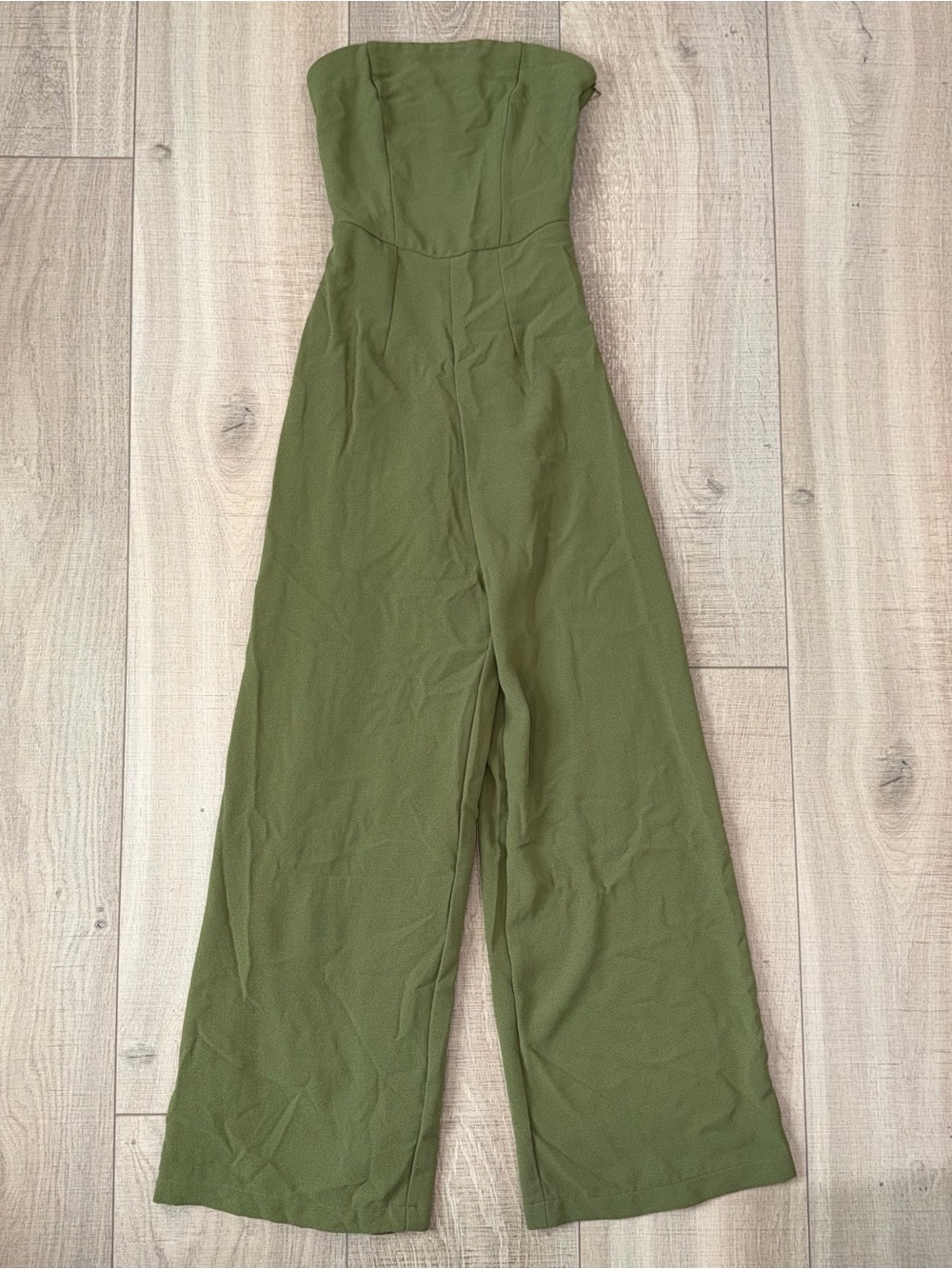NEW Wild Fable Green Strapless Wide Leg Jumpsuit Size XXS